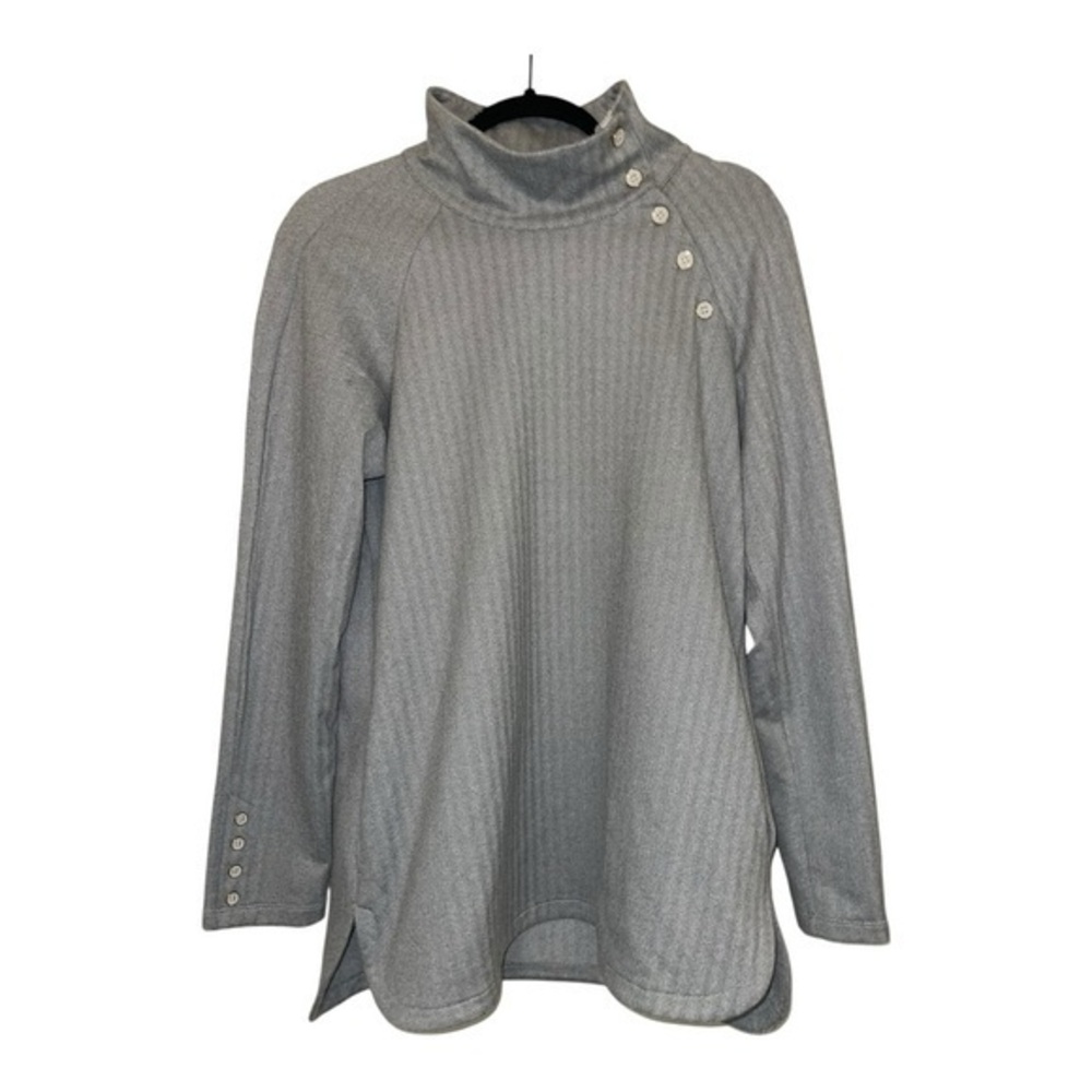 J. McLaughlin NWOT Gray Cowl Neck Marisa Top Tunic Sweater Medium